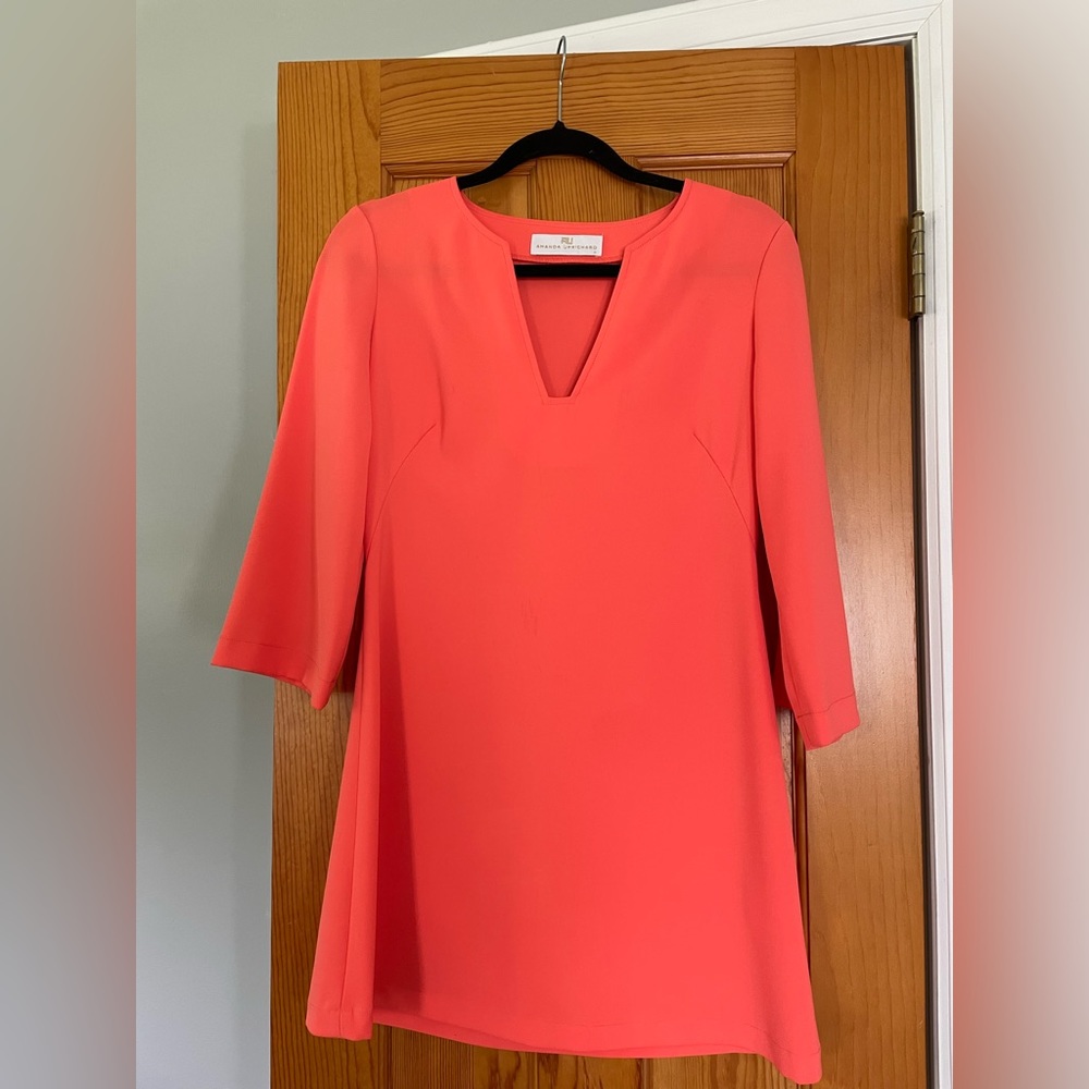 Amanda Uprichard Camilla Split Neck Dress